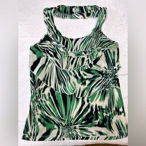 💚Worthington Women’s Green Halter Top Medium